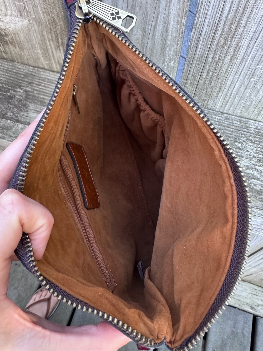 Patricia Nash Leather Wristlet - Picture 8 of 9